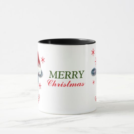 Funny Cowabunga Weihnachtskaffee Tasse (Zentrum)