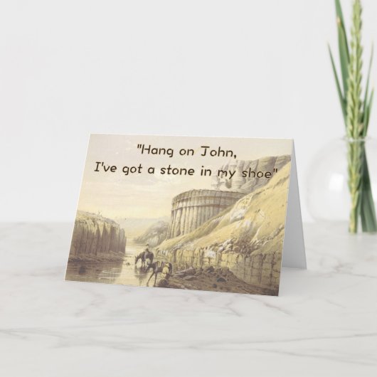 Funny Cowboy Birthday Card Humorous Western USA Karte (Vorderseite)