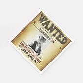 Funny Cowboy Birthday Party Thema Gewollt Poster Serviette (Ecke)