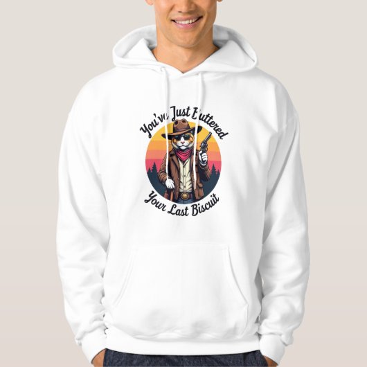 Funny Cowboy Cat | Du hast einfach nur gestopft Hoodie (Vorderseite)