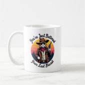 Funny Cowboy Cat | Du hast einfach nur gestopft Kaffeetasse (Links)