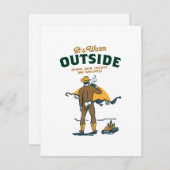 Funny Cowboy Drink Whiskey Begleitkarte (Vorne/Hinten)