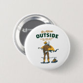 Funny Cowboy Drink Whiskey Button (Vorne & Hinten)