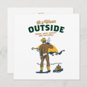 Funny Cowboy Drink Whiskey Einladung (Vorne/Hinten)