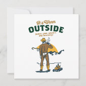 Funny Cowboy Drink Whiskey Einladung (Vorderseite)