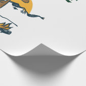 Funny Cowboy Drink Whiskey Geschenkpapier (Ecke)