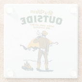 Funny Cowboy Drink Whiskey Glasuntersetzer (Rückseite)