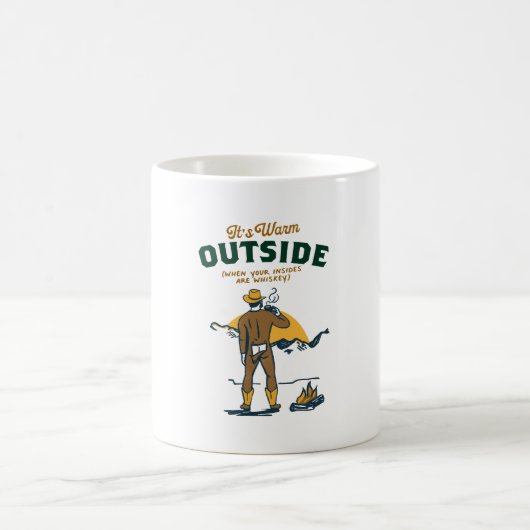 Funny Cowboy Drink Whiskey Kaffeetasse (Mittel)