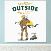 Funny Cowboy Drink Whiskey Leinwanddruck (Insitu (Holzboden))