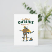 Funny Cowboy Drink Whiskey Postkarte (Stehend Vorderseite)