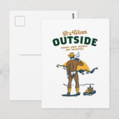 Funny Cowboy Drink Whiskey Postkarte (Vorne/Hinten)