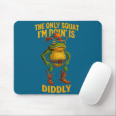 Funny Cowboy Frog Graphic The Only Squat I’m Doin’ Mousepad (Mit Mouse)