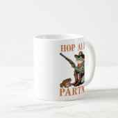 Funny Cowboy Frog und Toad Western Frog Lover Kaffeetasse (VorderseiteRechts)
