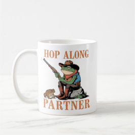 Funny Cowboy Frog und Toad Western Frog Lover Kaffeetasse