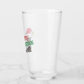 Funny Cowboy Frohe Weihnachten Y'all Glas (Links)