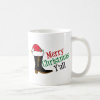 Funny Cowboy Frohe Weihnachten Y'all Texas Spaß