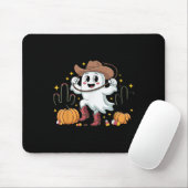 Funny Cowboy Halloween Ghost Western Fall For Spoo Mousepad (Mit Mouse)