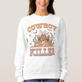 Funny Cowboy Killer Western Retro Spooky Sweatshirt (Vorderseite)
