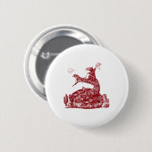 Funny Cowboy Mouse Riding Schlange Western Button (Vorne & Hinten)