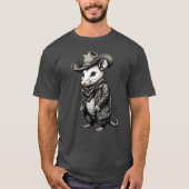 Funny Cowboy Possum Lover T-Shirt (Vorderseite)
