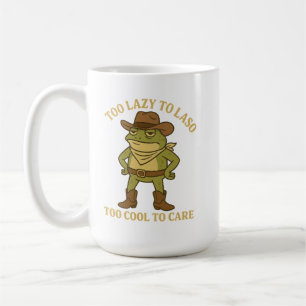 Funny Cowboy Raccoon T-Shirt - All Hat No Hustle Kaffeetasse