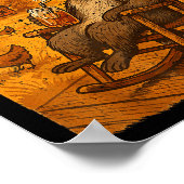 Funny Cowboy Raccoon, Y'all Mind If I Do Some Loll Poster (Ecke)