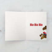 Funny Cowboy Santa and Horse Western Weihnachten (Innenseite)