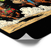 Funny Cowboy Santa Christmas Holiday Western Style Poster (Ecke)