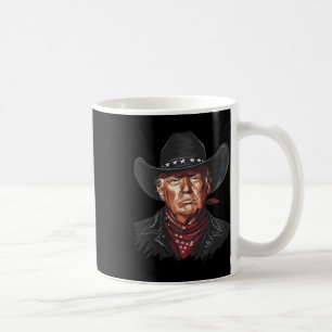 Funny Cowboy Western Donald Trump US Flag 2024 Ele Kaffeetasse