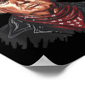 Funny Cowboy Western Donald Trump US Flag 2024 Poster (Ecke)