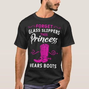 Funny Cowgirl Geschenk Cowboy Boots Horseck Riding T-Shirt