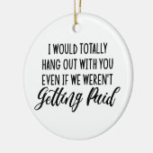 Funny Coworker Best Friend Gift Idee Keramik Ornament (Links)