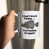 Funny Coworker Feel Crappie Angelpuppe Kaffeetasse