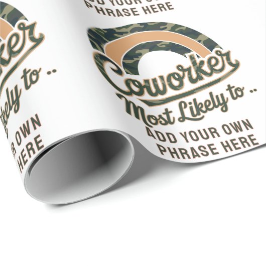 Funny Coworker gibt höchstwahrscheinlich : PERSONA Geschenkpapier (Rolleneckpunkt)