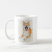 Funny Coworker Gift - Internal Screaming Shiba Inu Kaffeetasse (Links)