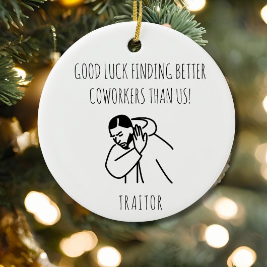 Funny Coworker Gift Meme Art Büro Humor Keramik Ornament