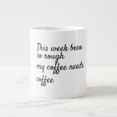 Funny Coworker gift Spaß Trendy Jumbo-Tasse (Vorderseite)
