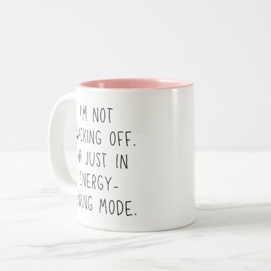 Funny Coworker Office White Elephant Gift Zweifarbige Tasse (Vorderseite Links)