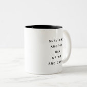 Funny Coworker Quotes Office Humor Gift Mug Zweifarbige Tasse (VorderseiteRechts)
