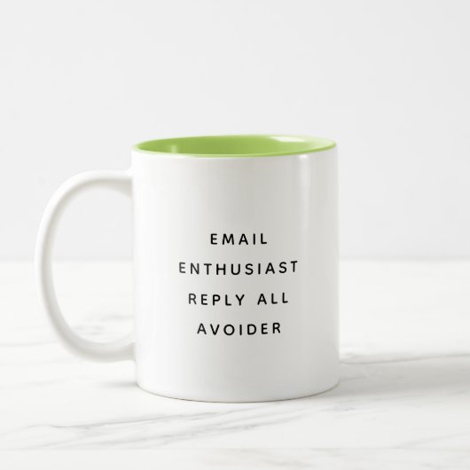 Funny Coworker Quotes Office Humor Gift Mug Zweifarbige Tasse (Links)