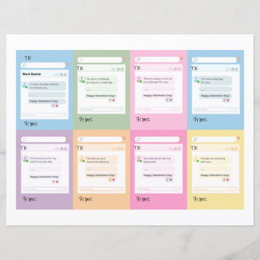 Funny Coworker Valentine, HR-Safe Corporate Humor (Vorderseite)