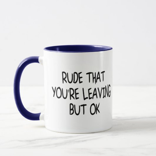 Funny Coworker Verlasse Abschied von Abschied Tasse (Links)
