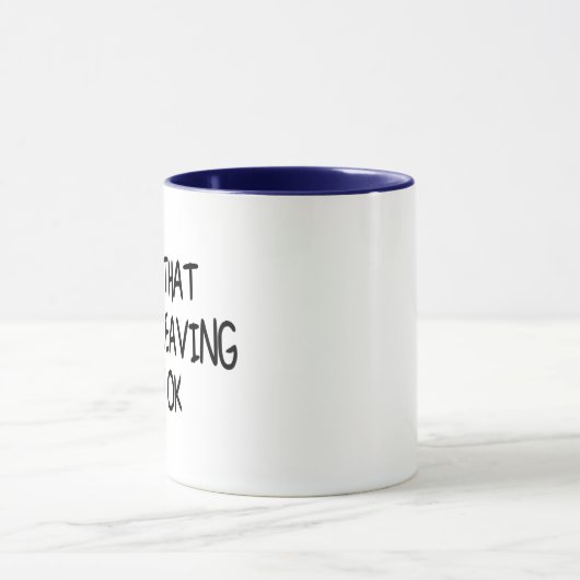 Funny Coworker Verlasse Abschied von Abschied Tasse (Zentrum)