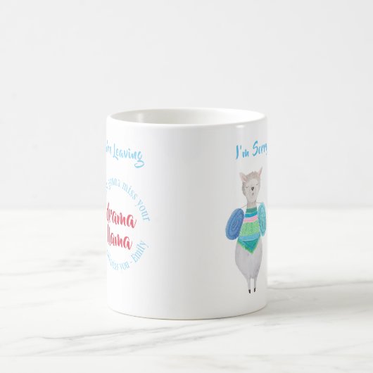 FUNNY Coworker Verlassend Drama-Lama-Tasse - TEXT  Kaffeetasse (Mittel)