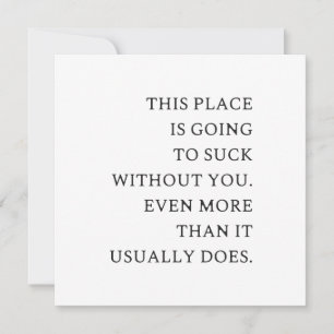 Funny CoWorker Verlassend - Funny New Job Einladung
