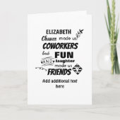 Funny COWORKER Verlassend Goodluck Goodbye Friend Karte (Vorderseite)