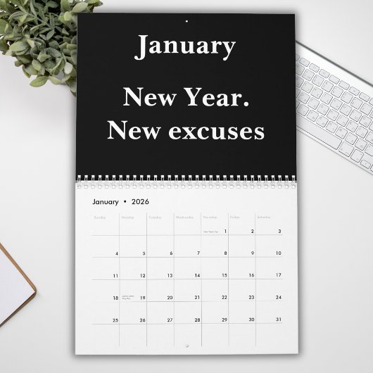 Funny Coworker Wall Calendar 2026 Kalender