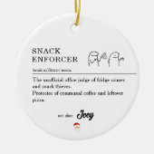 Funny Coworker Workplace Office Christmas Meme Art Keramik Ornament (Vorne)