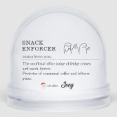 Funny Coworker Workplace Office Christmas Meme Art Schneekugeln (Vorderseite)