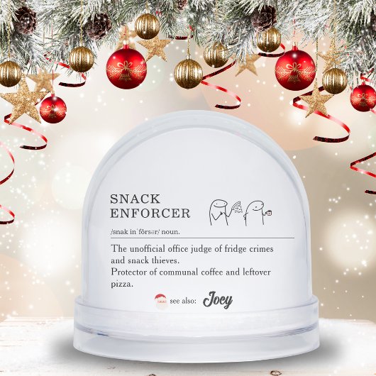 Funny Coworker Workplace Office Christmas Meme Art Schneekugeln